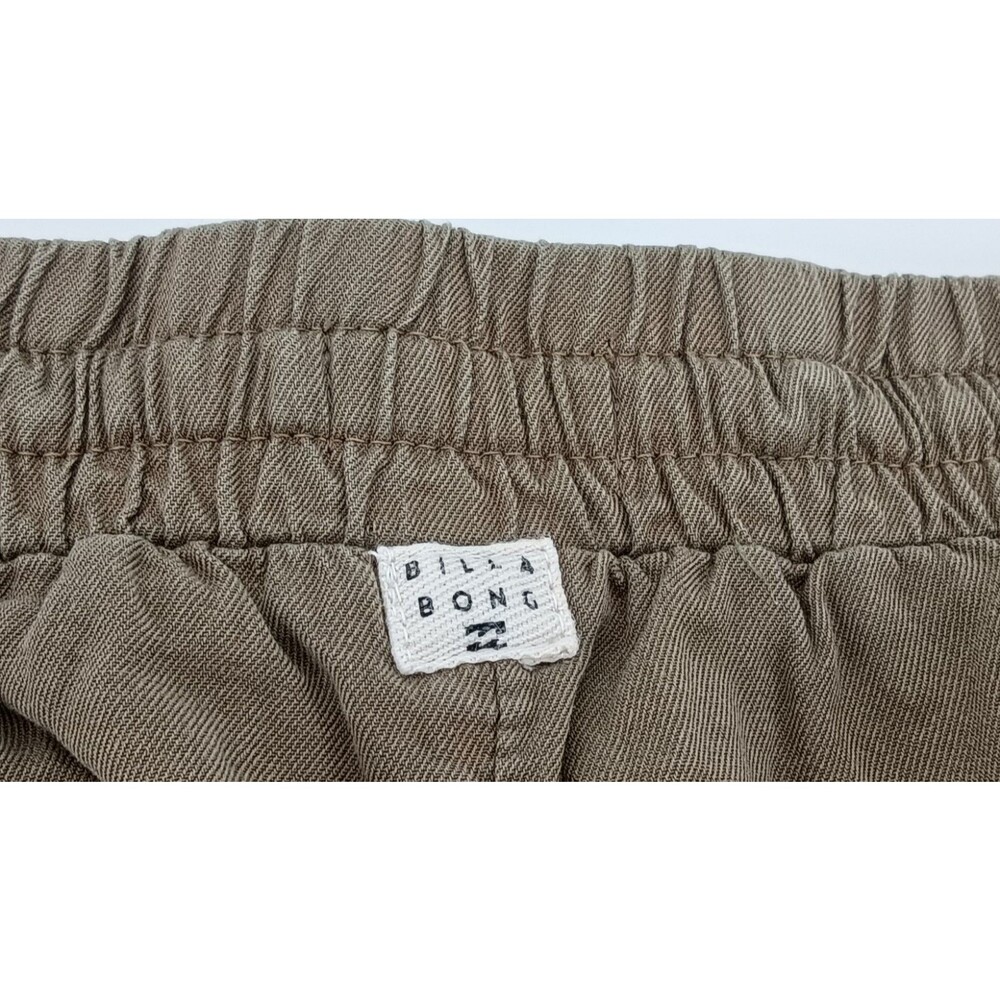 Billabong Coastal Beachy Taupe Dolphin Hem Lounge Shorts Boho Surf Girl Small - Picture 8 of 10